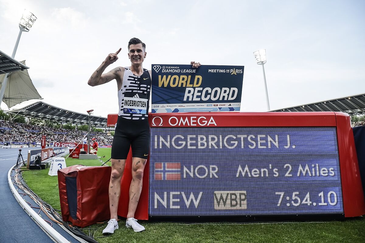 Atletismo: Jakob Ingebrigtsen pulveriza el rcord mundial de las 2 millas